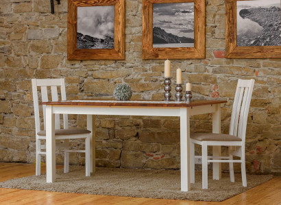 Country house wooden table Dining table Table Wood Tables 150/197cm dining room extendable